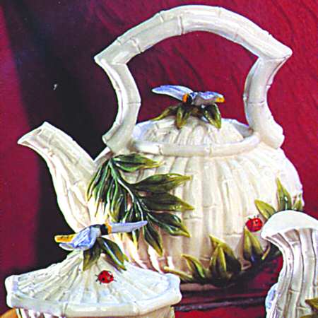 Bamboo Teapot & Lid