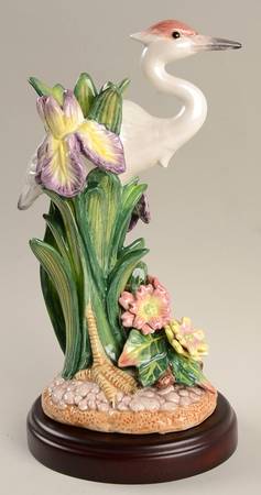 Egret &amp; Wildflowers by Fitz &amp; Floyd