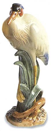 Egret & Wildflowers Figurine
