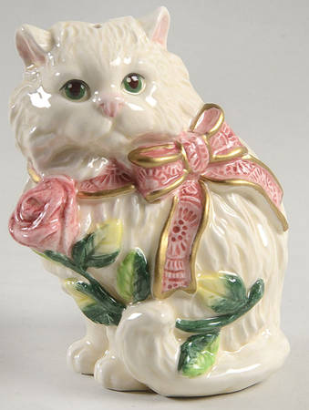 Kittens & Roses Figural Pepper Shaker