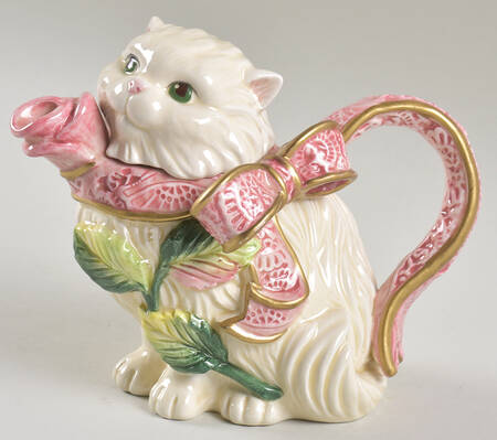 Kittens & Roses Creamer & Lid