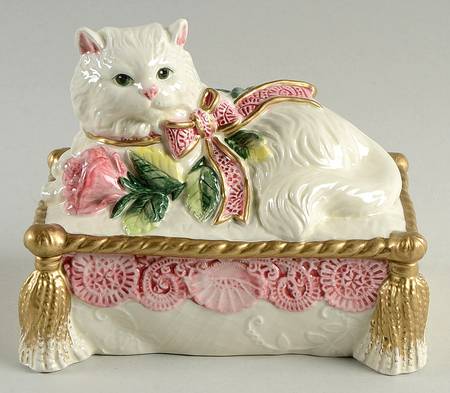Kittens & Roses 6" Rectangular Box & Lid