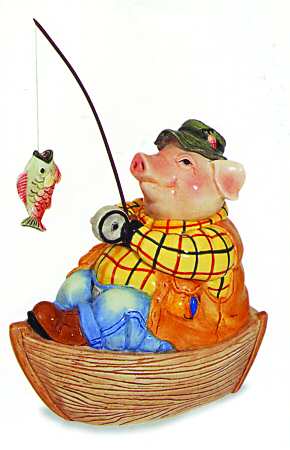 Pork Bellies Figural Trinket Box & Lid