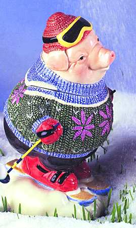 Pork Bellies Figural Trinket Box & Lid