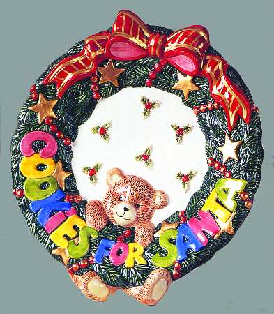 Toy Wreath Cookie Plate