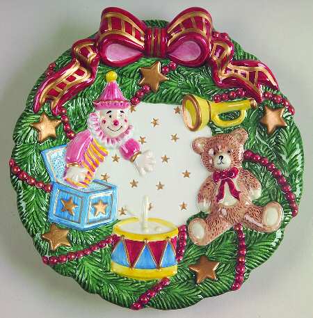 Toy Wreath Canape Plate