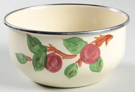 Apple (China,  Apple Backstamp) 5 3/4" Metal Bowl