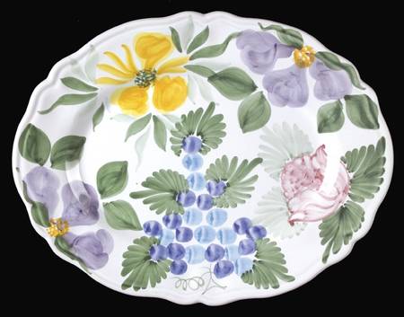 Bouquet 15" Oval Serving Platter