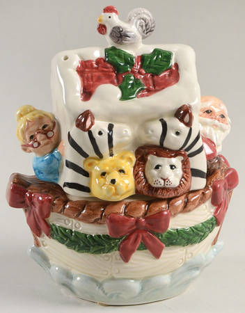 Noah's Ark Santa Stacking Salt & Pepper Set