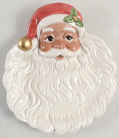 African American Santa Santa Tray
