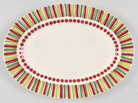 Simply Christmas 12" Oval Serving Platter
