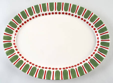 Simply Christmas 16" Oval Serving Platter