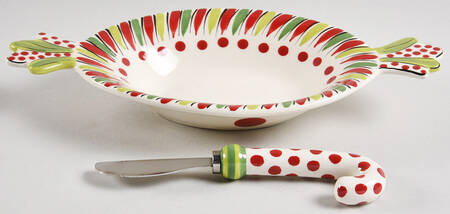 Simply Christmas Dip Bowl & Spreader Set