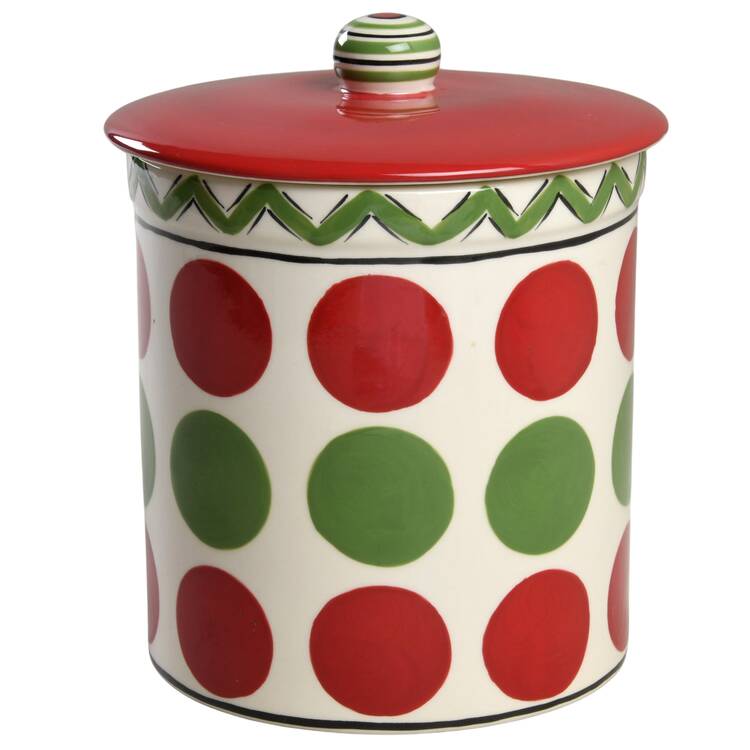 Simply Christmas Cookie Jar & Lid by Caffco