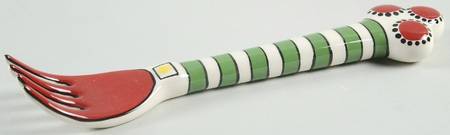 Simply Christmas Salad Serving Fork, Solid Piece