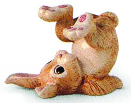 Painting Easter Eggs Rabbit Figurine