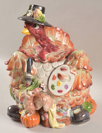 Paint Party Cookie Jar & Lid