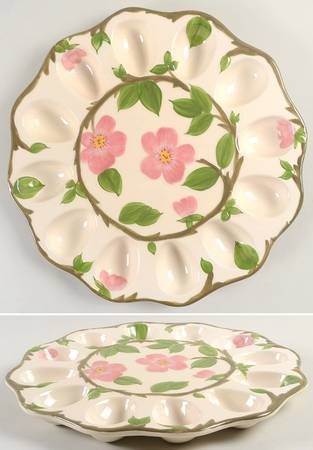 Desert Rose (China) Sculpted Deviled Egg Plate