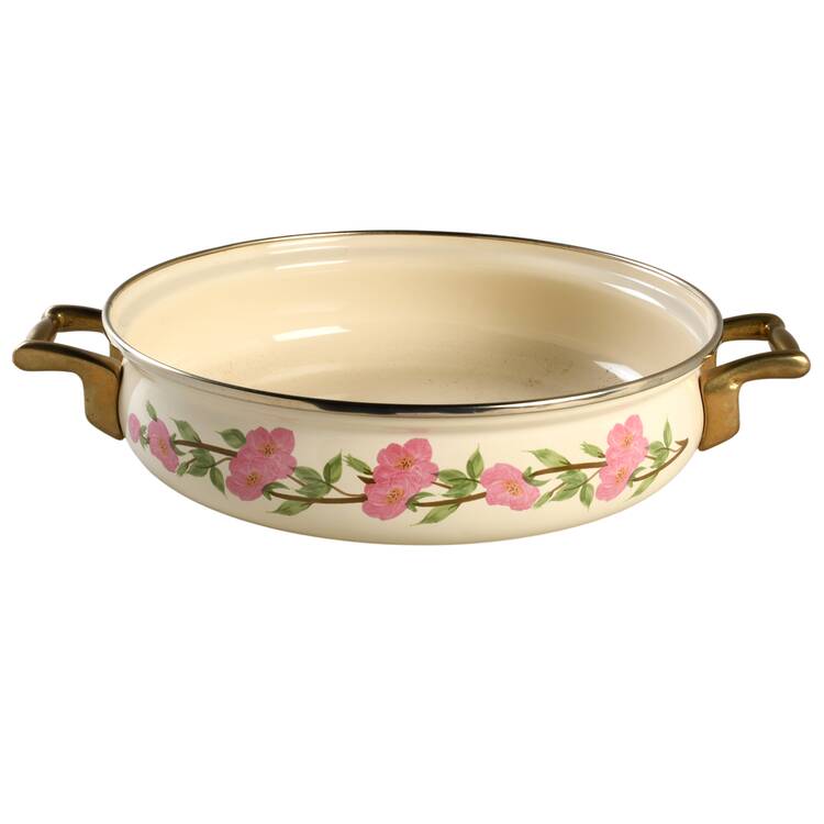 Desert Rose (China) 2.5 Qt Metal 2 Handled Server No Lid