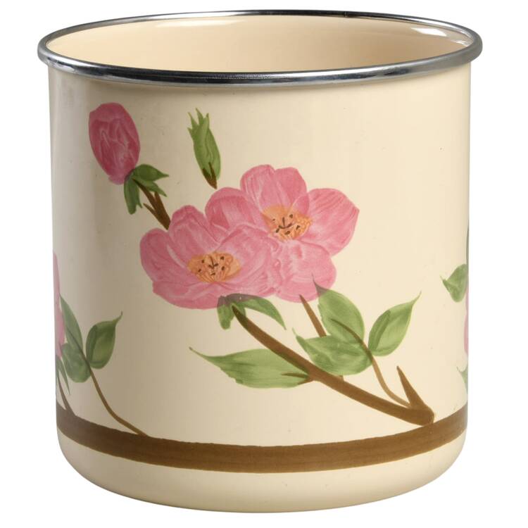 Desert Rose (China) Small Metal Canister No Wood Lid