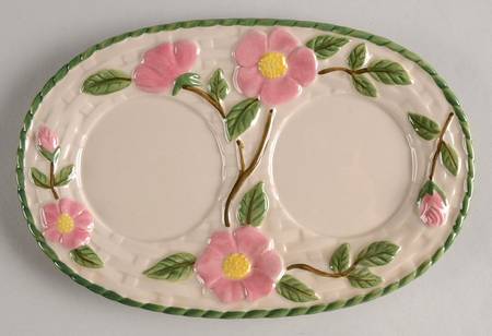 Desert Rose (China) Tray for Oil and Vinegar with V and O Stopper