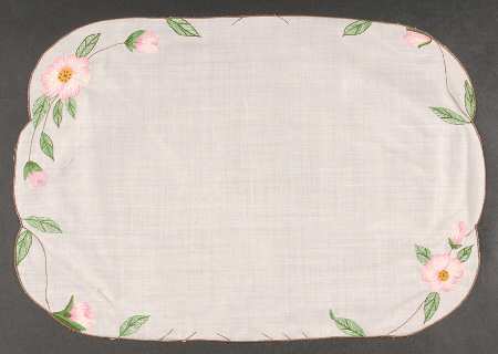 Desert Rose (China) Embroidered Cloth Placemat
