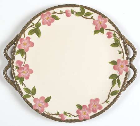 Desert Rose (China) Handled Cake Plate