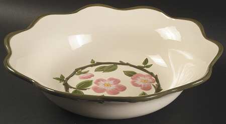 Desert Rose (China) 13" Ruffled Bowl