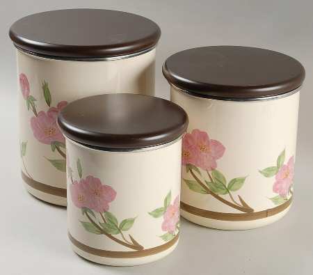 Desert Rose (China) (6 Piece) Metal Canister Set