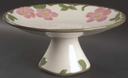 Desert Rose (China) 13" Diameter Pedestal Cake Stand