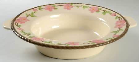 Desert Rose (China) 13" Round Handled Vegetable Bowl