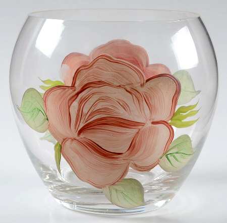 Desert Rose (China) 6" Glassware Vase