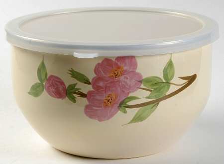 Desert Rose (China) 7" Metal Bowl & Plastic Lid