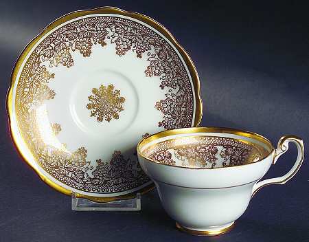 Vintage (White) Footed Cup & Saucer Set