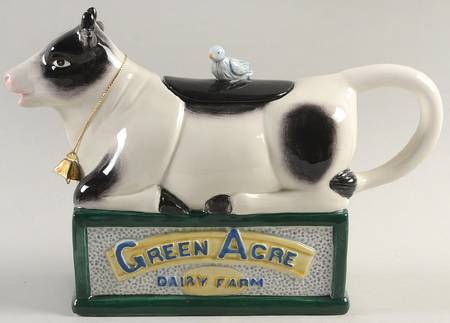 Blue Ribbon Dairy Teapot & Lid