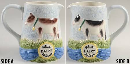 Blue Ribbon Dairy Pitcher