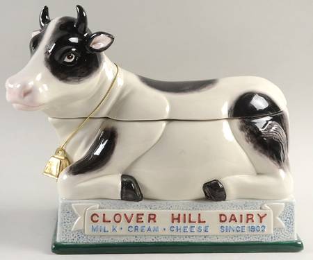 Blue Ribbon Dairy Cookie Jar & Lid