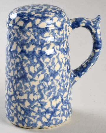 Blue Sponged Stove Top Pepper Shaker