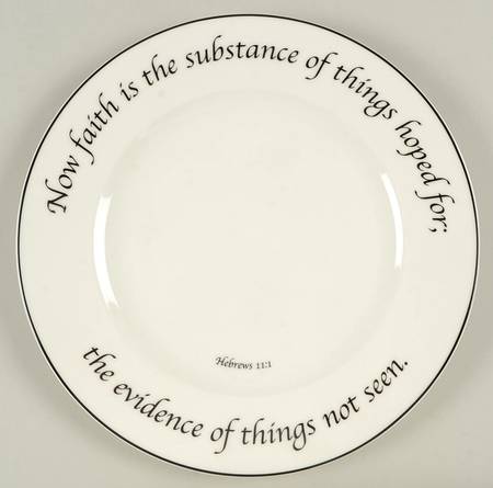 Faith Collection Dinner Plate