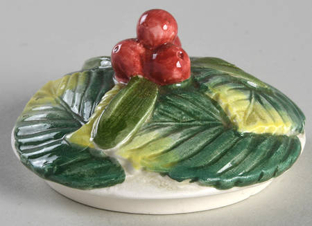 Holiday Pear Lid for Sugar Bowl