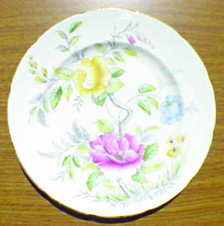 Peony Gray, Multicolor Dinner Plate