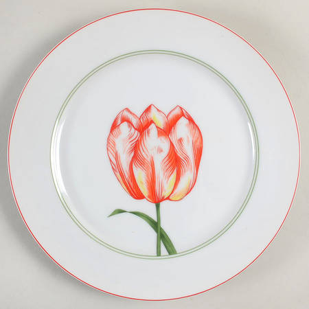 Fluere Rouges Luncheon Plate