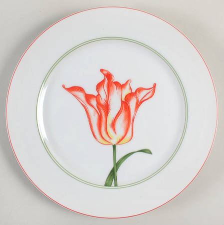 Fluere Rouges Luncheon Plate