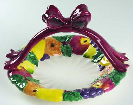 Della Robbia Medium Basket with Handle
