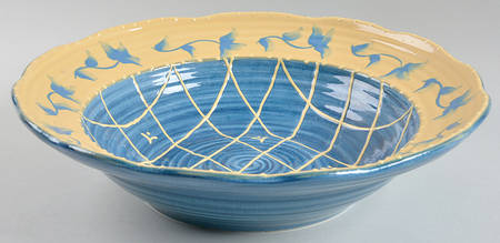 French Country 12" Large Salad Serving Bowl