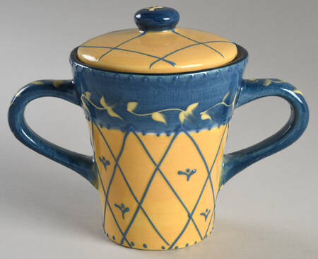 French Country Sugar Bowl & Lid