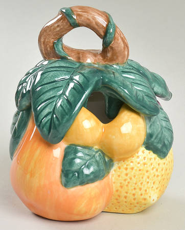 Melons and Fruit Sugar Bowl & Lid