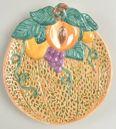 Melons and Fruit Sculpted Serving Plate