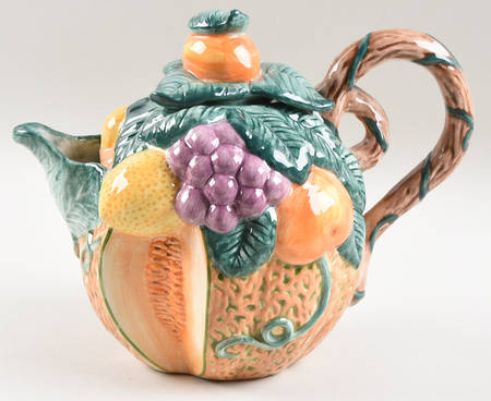 Melons and Fruit Teapot & Lid