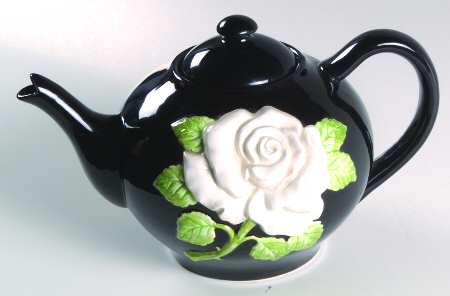 Rose Blanc Teapot & Lid